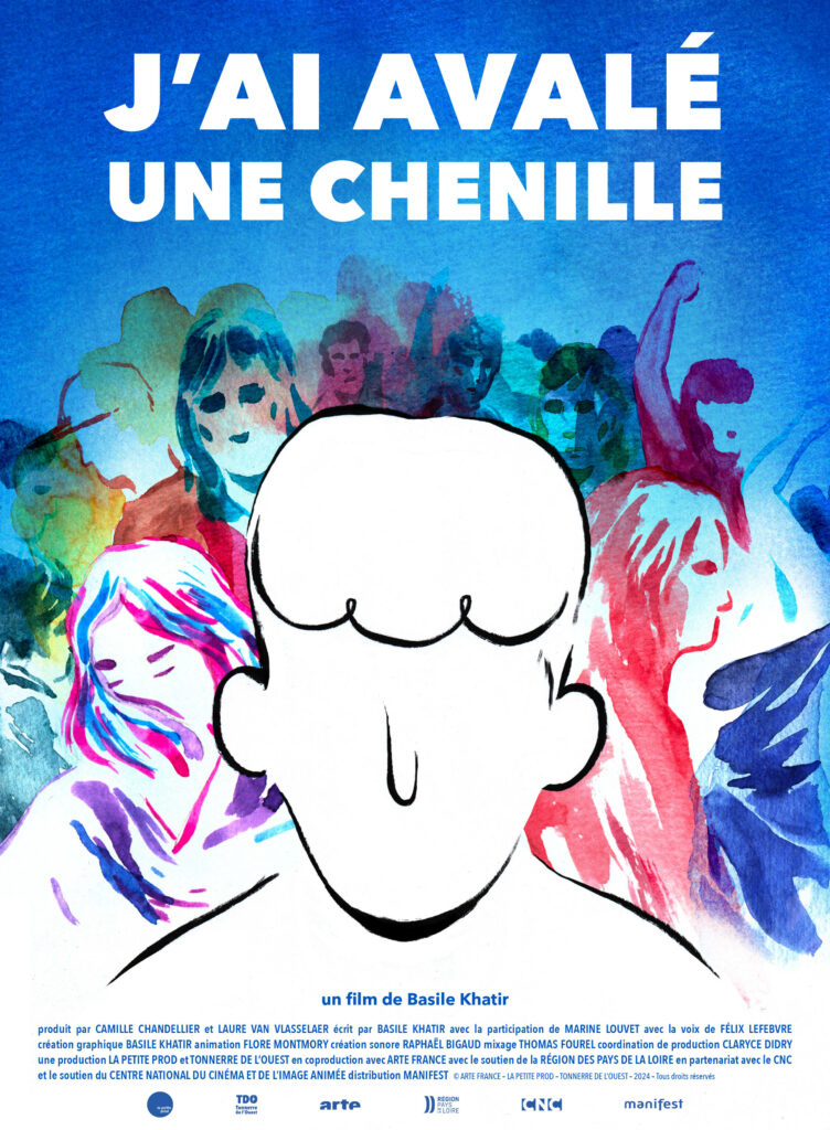 Affiche du film J’ai avalé une chenille (2024) réalisé par Basile Khatir