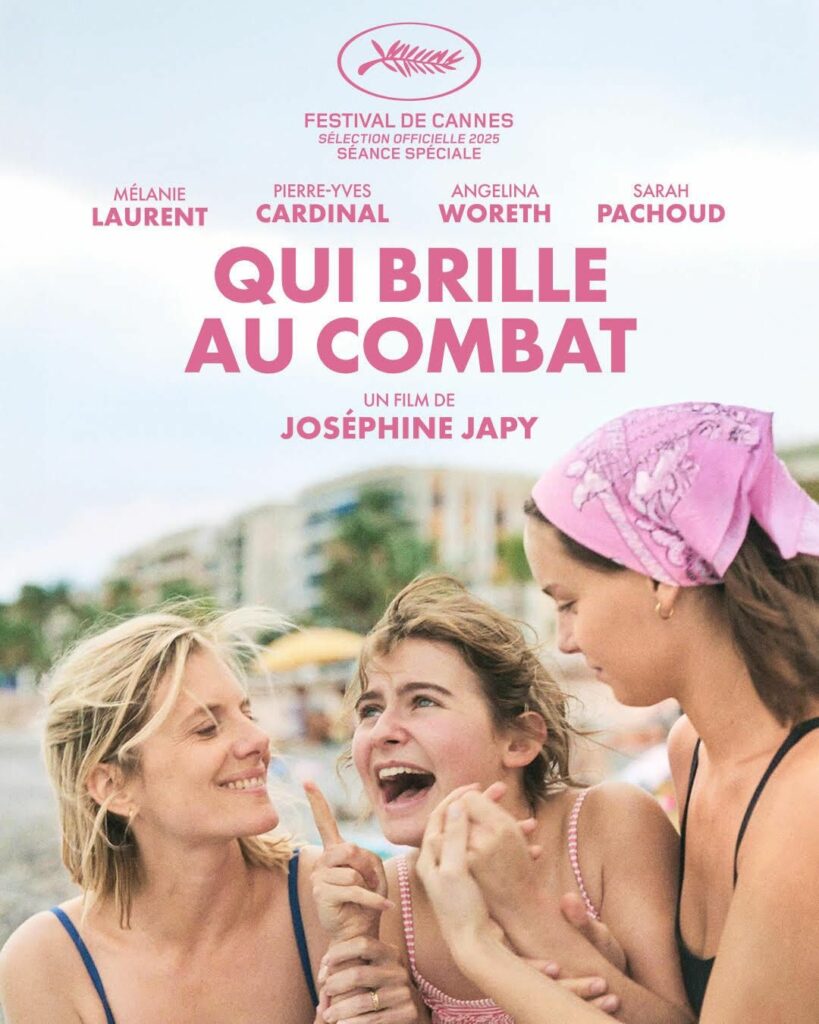 Affiche du film Qui brille au combat (2025) réalisé par Joséphine Japy