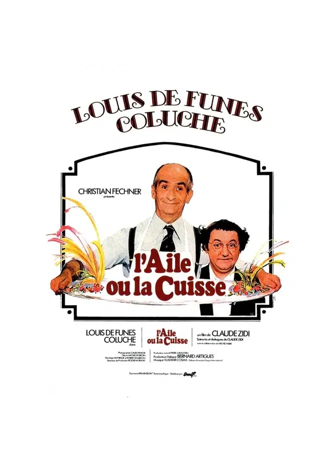 Affiche du film L’Aile ou la Cuisse (1976) réalisé par Claude Zidi