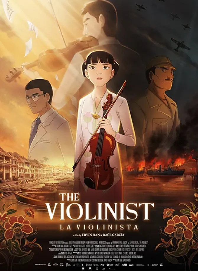 Affiche the violonist